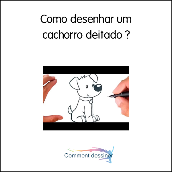 Como desenhar um cachorro deitado